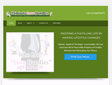 Tablet Screenshot of eliminate-love-handles.com